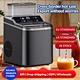 Mini Ice Cube Maker Making Machine Ready in 6-8 Mins Self-Cleaning with Ice Scoop and Basket